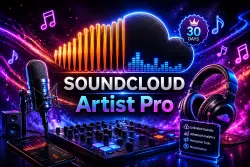 SoundCloud Artist Pro subscription for 1 month, activated directly on your account
