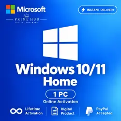 Windows 10 / 11 Home OEM | 1 PC | Online Activation | Instant Delivery