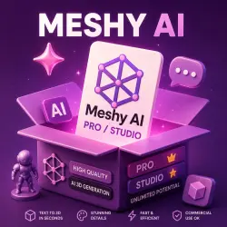 Подписка Meshy AI | Pro / Studio | 1 месяц | На ваш аккаунт