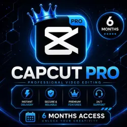 Capcut Pro 6 месяцев | Готовый к использованию аккаунт | Мгновенная доставка
