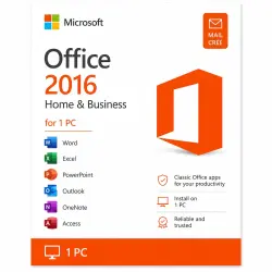 Microsoft Office 2016 Home & Business Ключ - Активация онлайн - 1 ПК Global