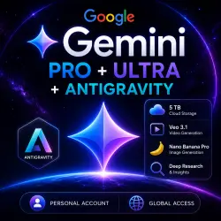 Google Gemini Pro + Antigravity | 5 TB Google One | Worldwide (Activation Link or Login)