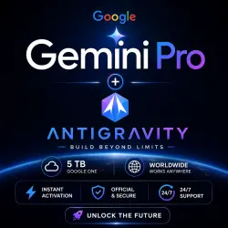 Google Gemini Pro + Antigravity | 5 TB Google One | Worldwide (Activation Link or Login)