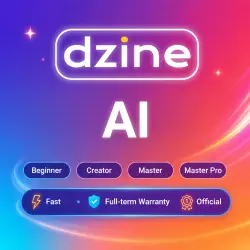 Dzine AI Beginner/Creator/Master/Master Pro 1-12M | Upgrade | + Warranty