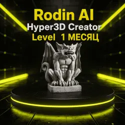 Rodin AI Hyper3D Creator Level | 1 МЕСЯЦ | Личный Аккаунт | Автовыдача