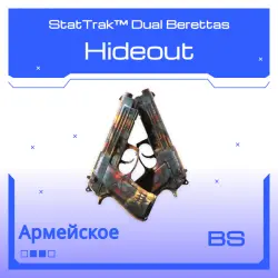 StatTrak Dual Berettas | Hideout (Battle-Scarred)