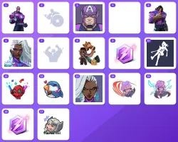 Marvel Rivals bundle — Captain America Costume, Captain America Emote +15 more (17 items)