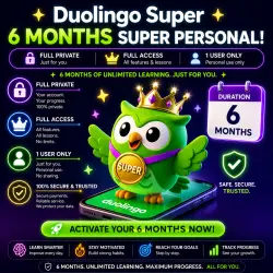 Duolingo Super - 6 Month | FULL ACCESS