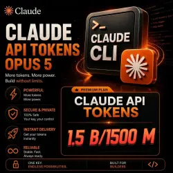 Claude API – 1.5Billion/1500 Million Tokens - Opus 5, Sonnet 4.6, haiku 4.5