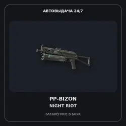 StatTrak PP-Bizon | Night Riot | Battle-Scarred