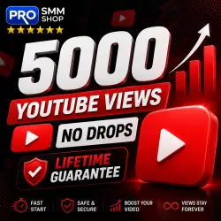 5000 YouTube Views. Non drop. Lifetime