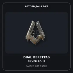 Dual Berettas | Silver Pour | Battle-Scarred