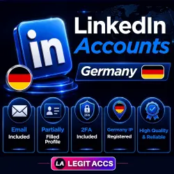 LinkedIn Account Germany | Email Included | Partially Fillied Profile | 2FA Included | Germany IP