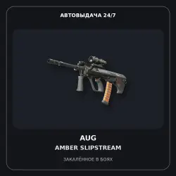 AUG | Amber Slipstream | Battle-Scarred