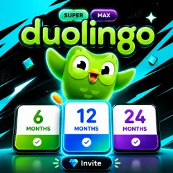 Duolingo Super & Max 6/12/24 Months Invite