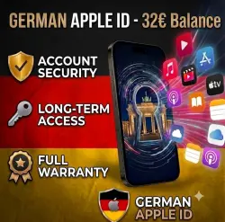 32€ Balance | Region Germany | Appstore Activated | iCloud Activated | iCloud suffix | No 2FA