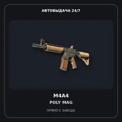 StatTrak M4A4 | Poly Mag | Minimal Wear