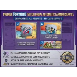 Автоматический фарм Twitch Drops в Fortnite (180 дней)