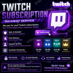 Twitch Paid Subscription Service – Tier 1 –