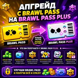 Улучшение BRAWL PASS до BRAWL PASS PLUS+