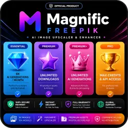 Magnific Freepik Premium/ Premium+/ Pro • FULL WARRANTY (DISABLED) | 1-12M | OFFICIAL UPGRADE