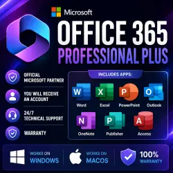 OFFICE 365 PLUS 1 YEAR | 5 Devices | 100 GB Cloud | FULL ACCESS