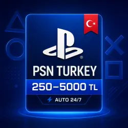PlayStation Store Turkey — PSN TRY 250–5000 TL — Automatic Delivery 24/7