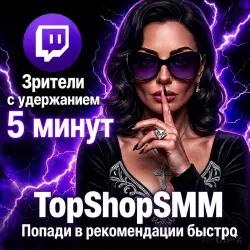 Twitch Viewers [1 hour | Drop 0-1 | With views | Retention 5 minutes | No Userlist]