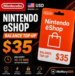 Nintendo eShop USD $35 | Balance Top Up Code