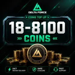 18-8100 Coins | 24/7 | Delta Force | By ID GLOBAL