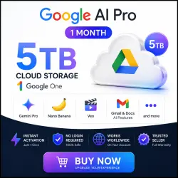 Google AI Pro | 1 Months | Google One 5TB | No Login Required
