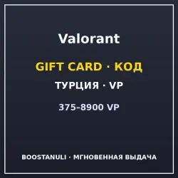 Valorant 375–8900 VP (Turkey) — code