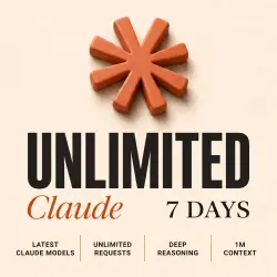 Claude AI UNLIMITED [7 DAYS] • Latest Models + All AI • Key (Lovable Gateway)