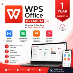 WPS Office Premium – 1 Year Subscription | Windows, Mac, Android & iOS