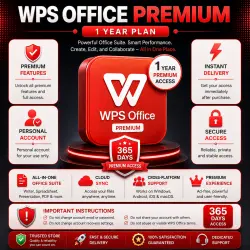 WPS Office Premium – 1 Year Subscription | Windows, Mac, Android & iOS