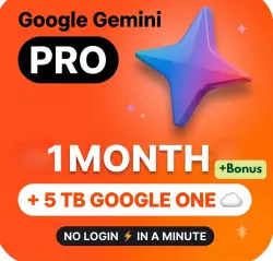 Google AI Pro | 1 Months | 5TB + Gemini Pro + Veo + Nano Banana | No login.