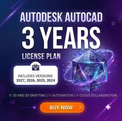 Autodesk AutoCAD 3 Years | 2027 / 2026 / 2025 / 2024 |  (5 Min) +Bonus