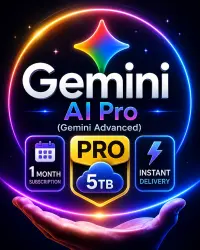 Gemini AI Pro (Gemini Advanced) | 1 Month | Instant Delivery