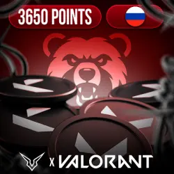 | xLelush | VALORANT POINTS 3650 VP RUSSIA CODE GIFT CARD RU
