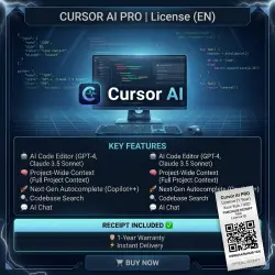 Cursor AI | PRO SUBSCRIPTION | TO YOUR ACCOUNT | 1 MONTH | NO DELETIONS
