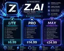 Z.ai GLM Lite / Pro / Max | Coding Plan (GLM-5.2) | Private Subscription | Full Warranty