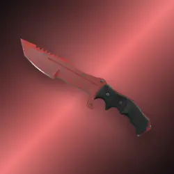 StatTrak Huntsman Knife | Crimson Web (Well-Worn)