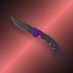 StatTrak Falchion Knife | Ultraviolet (Well-Worn)