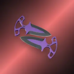 StatTrak Shadow Daggers | Ultraviolet (Well-Worn)
