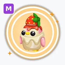 Strawberry Penguin | Legendary, Mega Neon | Adopt Me! — Roblox, лот №213359