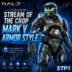 Halo: Campaign Evolved-Stream of the Crop Mark V Armor Skin Style Twitch Drop