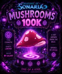 Mushrooms 100000 | Грибы 100K | Creatures of Sonaria