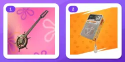 Fortnite Twitch Drop (2 item) — The Helm Guitar + KATS Turntable Back Bling