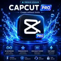 CapCut Pro – 12 Months | Full Premium Features | Unlimited Exports | Subscription | Warranty