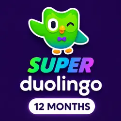 Duolingo Super персональная подписка на 12 месяцев